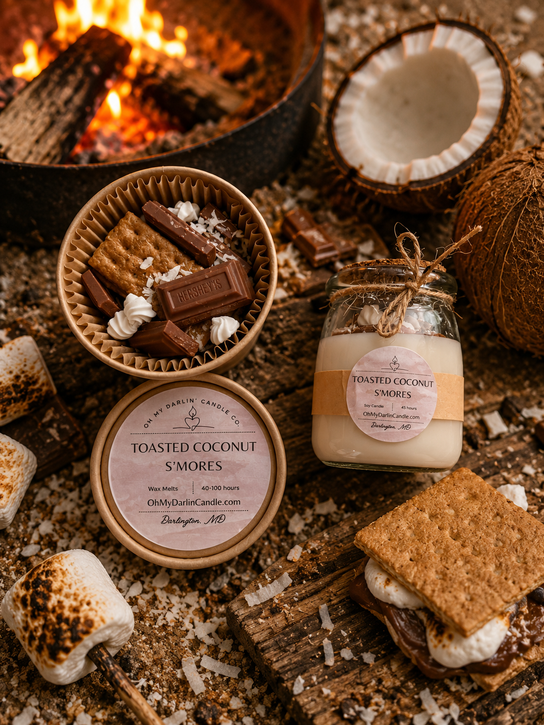 Toasted Coconut S'mores